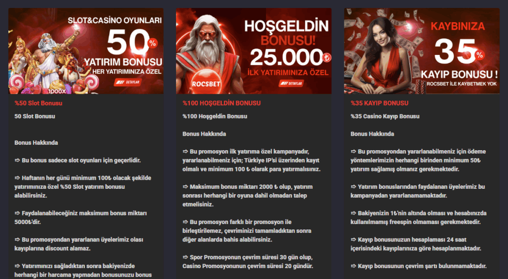 Rocsbet Bonus